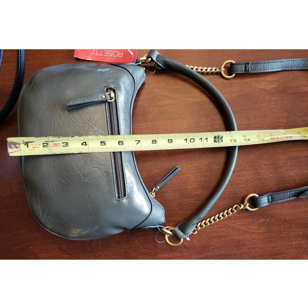 Rosetti Hudson Shoulder Bag Olive Tree Green Chevron Quilted Crossbody 11RODPDKL